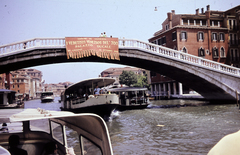 Italy, Venice, Canal Grande, Ponte degli Scalzi., 1967, Dr. Iván Zoltán, colorful, Fortepan #268662