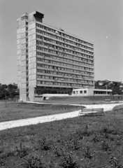 Magyarország, Budapest XI., Budaörsi út 95-101., ELTE Budaörsi úti Kollégium., 1970, Középületépítő Vállalat - Kreszán Albert - Koczka András - Kemecsei József, Budapest, Fortepan #269482