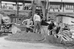 Magyarország, Budapest XIV., Thököly út 97-101., a Pest Megyei Bíróság építkezése., 1970, Középületépítő Vállalat - Kreszán Albert - Koczka András - Kemecsei József, Budapest, Fortepan #269551