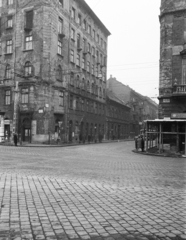 Magyarország, Budapest VI., Podmaniczky (Rudas László) utca, szemben az Izabella utca., 1971, Középületépítő Vállalat - Kreszán Albert - Koczka András - Kemecsei József, Budapest, Fortepan #269566