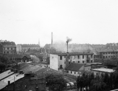 Hungary, Budapest XIV., kilátás a Hungária körút 104. számú ház felől a Thököly úti Rózsafüzér Királynéja-templom felé., 1961, Ladinek Viktor, Budapest, Fortepan #269723