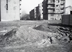 Magyarország, Budapest XI., Bukarest utca, szemben a Kanizsai utca., 1955, Ladinek Viktor, Budapest, utcakép, bérház, Fortepan #269767