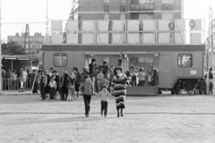 1982, Szalay Béla, striped dress, Fortepan #269956