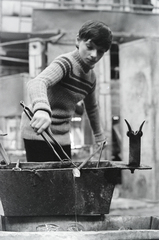 1981, Szalay Béla, glass-blowing, Fortepan #269967