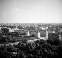 Austria, Vienna, kilátás a Prater óriáskerekéből. Az előtérben a Vivariumstrasse házai., 1961, Vozárik Edit, picture, Fortepan #270186