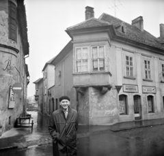 Hungary, Győr, az Apáca utca - Káposztás köz sarok, bal szélén a Kreszta-ház a felvétel a Jedlik Ányos utca közelében készült., 1964, Vozárik Edit, Fortepan #270250