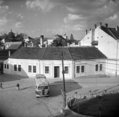 Románia,Erdély, Zilah, balra a Strada Corneliu Coposu, jobbra a Piața Iuliu Maniu., 1963, Vozárik Edit, Fortepan #270300