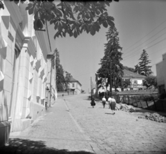 Románia,Erdély, Zilah, Strada Andrei Șaguna a Kossuth tér (Piața Iuliu Maniu) felől a strada Kossuth Lajos felé., 1963, Vozárik Edit, Fortepan #270311