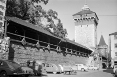 Lengyelország, Krakkó, ulica Pijarska, szemben a Flórián kapu., 1968, Vozárik Edit, Fortepan #270360