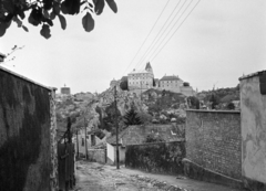 Magyarország, Veszprém, Sarló utca, szemben a Benedek-hegy és a Vár., 1972, Vozárik Edit, Fortepan #270426