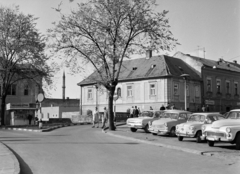 Magyarország, Eger, Dobó István tér, távolban a Minaret látható., 1976, Vozárik Edit, Trabant 601, rendszám, Fortepan #270458