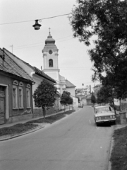 Magyarország, Eger, Servita (Május 1.) utca, szemben a Szervita templom., 1976, Vozárik Edit, Fortepan #270478