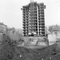 Magyarország, Budapest XIV., Szobránc utca - Jurisich Miklós utca - Hungária körút határolta terület, szovjet tisztek és diplomaták számára épülő lakások., 1984, UVATERV, Budapest, Fortepan #270675