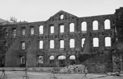 Germany, Dresden, Gewandhausstraße, a romos Gewandhaus, mára egy modern koncertterem áll a helyén., 1965, Fodor András örökösei, GDR, damaged building, Fortepan #270831