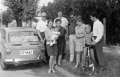 1970, Fodor András örökösei, Fiat 850, rendszám, Fortepan #270925