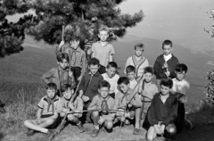 1959, Lipovits Károly, tableau, excursion, boys, pioneer, Fortepan #271009