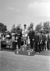 Magyarország, Margitsziget, Budapest, Úttörő sporttelep / Úttörő stadion (később Margitszigeti Atlétikai Centrum), úttörők országos négytusa versenye., 1961, Lipovits Károly, Fortepan #271160