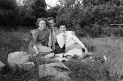 1958, Lipovits Károly, three people, Fortepan #271462