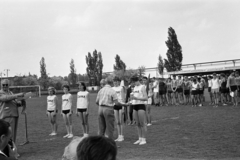 Hungary, Győr, Vasas ETO sporttelep., 1965, Lipovits Károly, pitch, awards ceremony, Fortepan #271501