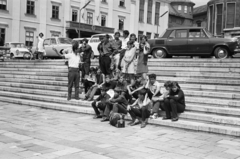 Magyarország, Pécs, Széchenyi tér, a felvétel a Dzsámi előtt készült., 1972, Lipovits Károly, Riga-márka, Skoda 1000 MB, Fortepan #271567