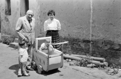 1962, Lipovits Károly, baby carriage, Fortepan #271599