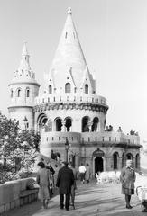 Magyarország, Halászbástya,budai Vár, Budapest I., északi torony., 1984, Drimbe József, Schulek Frigyes-terv, Budapest, Fortepan #27174