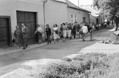 Hungary, Eger, Szvorényi József (Szovjet hadsereg) utca, a felvétel a 39-es számú ház előtt készült, távolabb a 45-ös számú ház látható., 1962, Lipovits Károly, Fortepan #271778