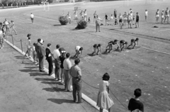 Magyarország, Margitsziget, Budapest, Úttörő sporttelep / Úttörő stadion (később Margitszigeti Atlétikai Centrum), úttörők országos négytusa versenye., 1961, Lipovits Károly, Fortepan #271814