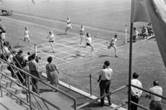 Magyarország, Margitsziget, Budapest, Úttörő sporttelep / Úttörő stadion (később Margitszigeti Atlétikai Centrum), úttörők országos négytusa versenye., 1961, Lipovits Károly, célfotó, Fortepan #271820