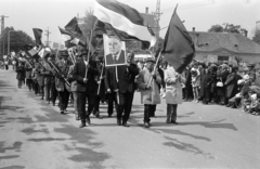 Hungary, Csorna, Szent István (Szabadság) tér, május 1-i felvonulás., 1975, Lipovits Károly, Fortepan #271841