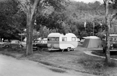 1965, Lipovits Károly, tent, camping, Land Rover-brand, Mercedes-brand, caravan, Fortepan #271902