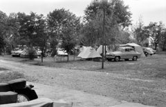 1965, Lipovits Károly, tent, camping, Skoda-brand, Fortepan #271904