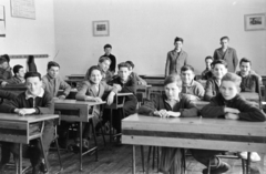 1962, Lipovits Károly, school furniture, classroom, student, Fortepan #272068