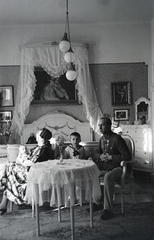 1932, Fortepan/Album076, grandparent, newborn, painting, interior, Fortepan #272213