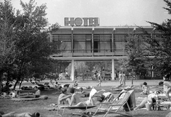 Magyarország,Balaton, Tihany, Kis Tihany Szálló (Motel)., 1966, Gergely János, nyár, nyaralás, üdülés, szálloda, Fortepan #272423