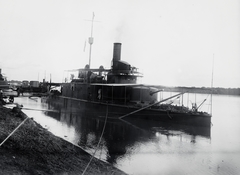 Hungary, SMS Körös / vagy az SMS Szamos az Osztrák-Magyar Császári és Királyi Duna Flottilla gőzüzemű folyami hadihajója., 1912, Flanek-Falvay-Kováts, warship, Fortepan #272977