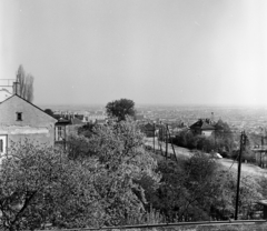 Magyarország, Budapest XI., kilátás a Törcsvár utca 6/b számú ház tetejéről, a Brassó út és a Komondor utca felé., 1971, Schermann Ákos, Budapest, Fortepan #273055