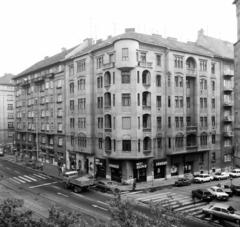 Magyarország, Budapest II., Margit (Mártírok útja) körút, szemben a 60. számú épület, jobbra a Jurányi utca., 1989, Schermann Ákos, Budapest, Fortepan #273126