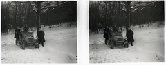 Switzerland, 1910, Schoch Frigyes, winter, excursion, automobile, stereophoto, Fischer-brand, Fortepan #27325