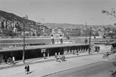 1947, Kern család, picture, pedestrian, wharf, boat station, Fortepan #273344