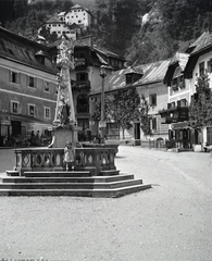 Ausztria, Hallstatt, Marktplatz., 1935, Vargha Zsuzsa, Fortepan #273453