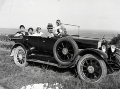 1935, Vargha Zsuzsa, Ansaldo-márka, autókirándulás, olasz gyártmány, automobil, Fortepan #273498