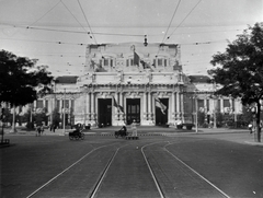 Italy, Milan, Piazza Duca d'Aosta, Központi pályaudvar (Stazione di Milano Centrale)., 1938, Vargha Zsuzsa, Fortepan #273506