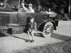 1936, Vargha Zsuzsa, automobil, gyerek, Ansaldo-márka, kakukktojás, Fortepan #273509