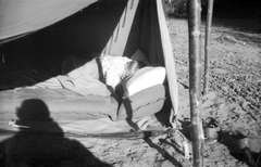 1969, Mészöly Leonóra, air mattress, tent, Fortepan #27364