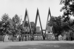 Magyarország, Városliget,Budapesti Ipari Vásár, Budapest XIV., főbejárat., 1961, Szilvási hagyaték, Budapest, Fortepan #273808