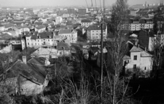 Magyarország, Óbuda, Budapest III., kilátás a Doberdó út felől a Bcsi út felé, középen a Selmeci utca torkolata., 1963, Szilvási hagyaték, Budapest, Fortepan #273845