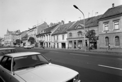 Magyarország, Sopron, a Várkerület (Lenin körút) a Torna utca felől nézve, a kép bal szélén az Árpád utca torkolata., 1976, FŐFOTÓ, Ford Taunus TC, Fortepan #274118