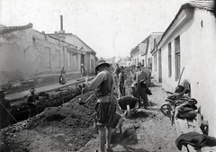 Hungary, Budapest III., Pacsirta utca, Óbuda új főgyűjtőcsatornájának építése., 1913, Molnár Gyula, Best of, Budapest, wheelbarrow, construction worker, sewerage, Fortepan #274565