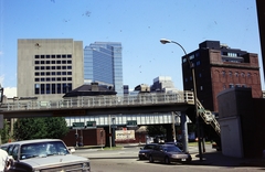 Amerikai Egyesült Államok, Massachusetts állam, Boston, Charles Street a Hamilton Coolidge Square felé nézve., 1990, Kristek Pál, Fortepan #274895